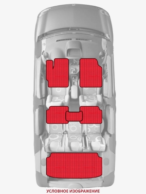 ЭВА коврики «Queen Lux» комплект для Toyota Yaris sedan